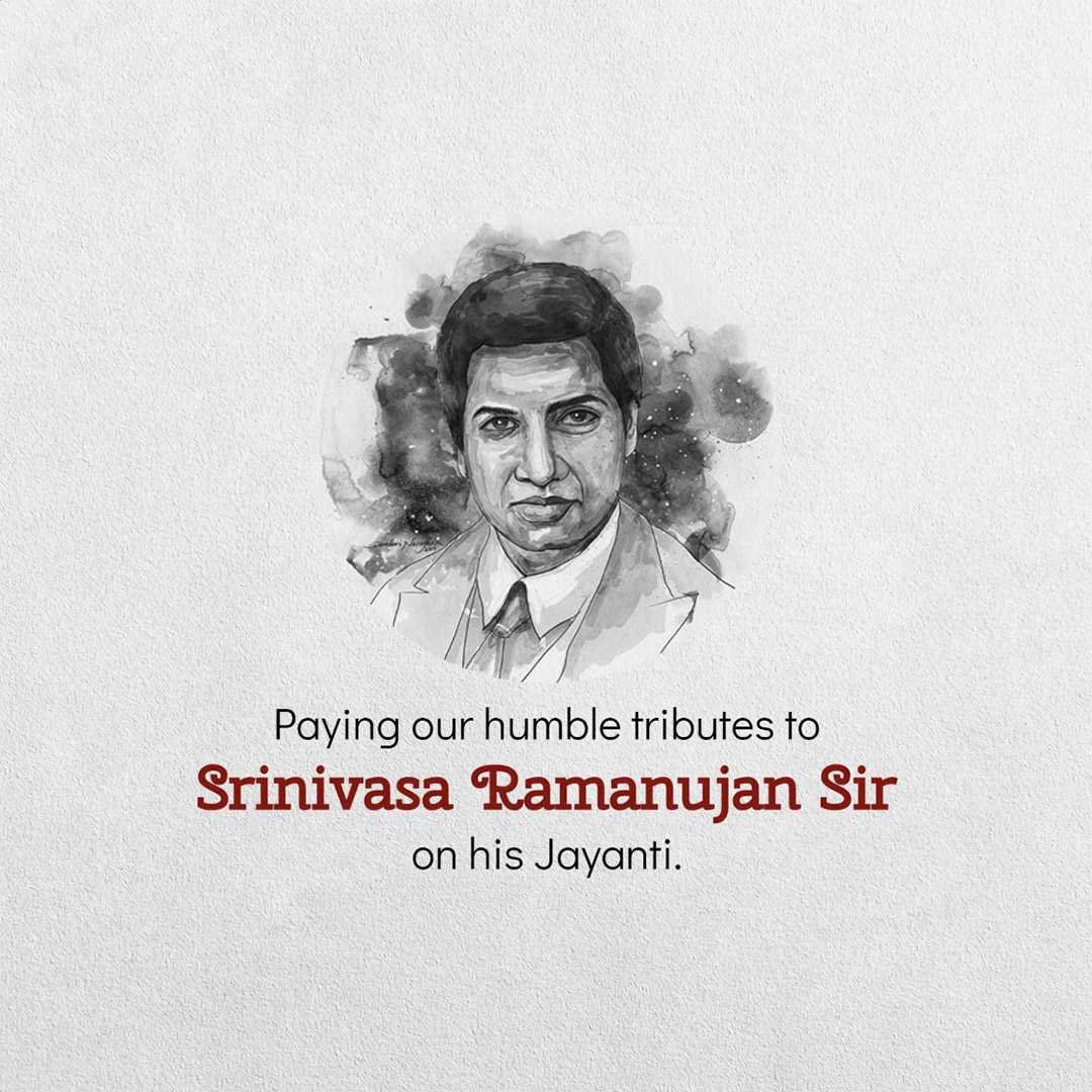 Srinivasa Ramanujan Jayanti पोस्टर 22
