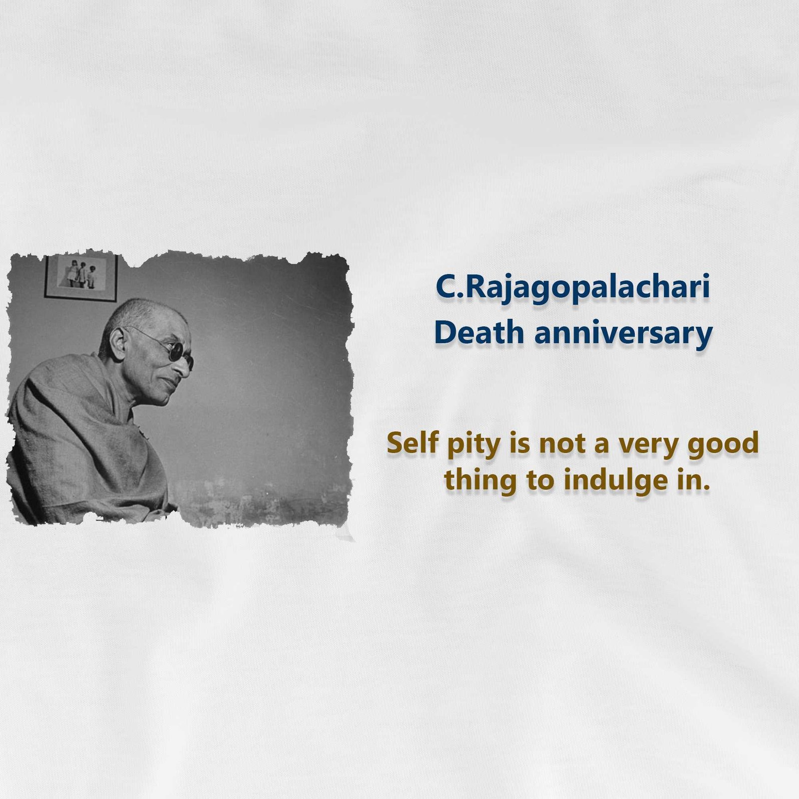 C.rjagopalachari Death Anniversary poster 26