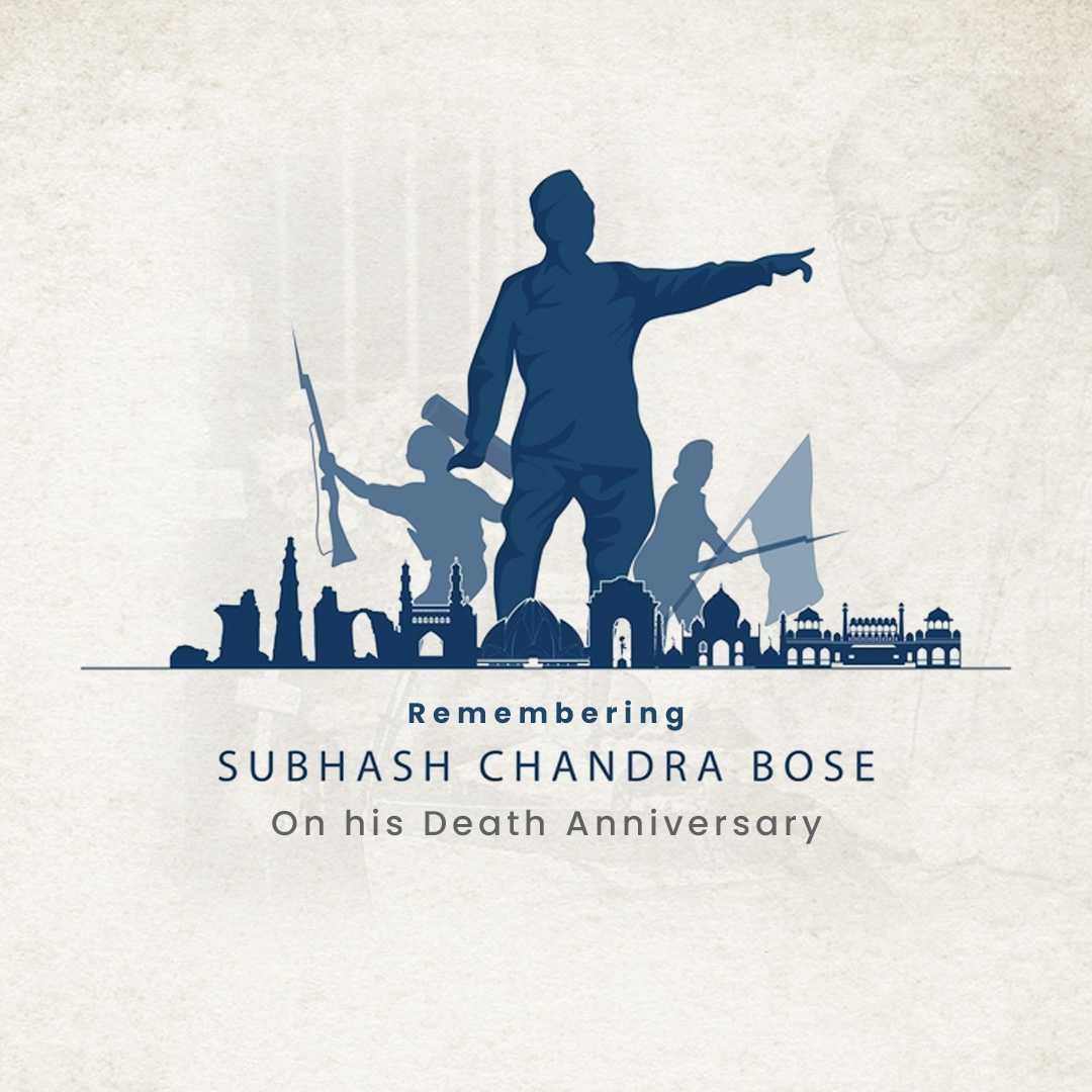 Subha Chandra Bose Death Anniversary poster 64