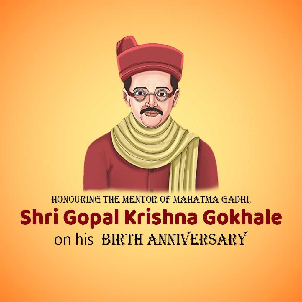 Gopal Krishna Gokhale Birth Anniversary पोस्टर 19