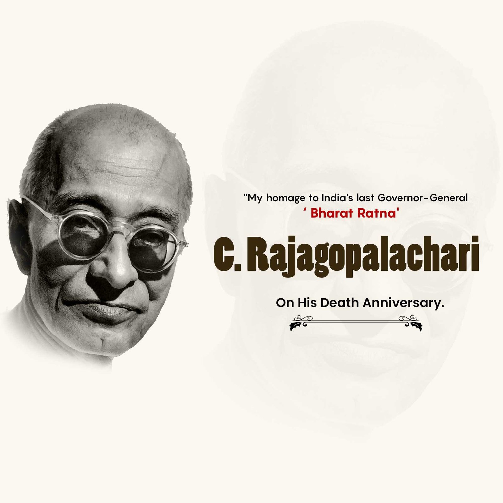 C.rjagopalachari Death Anniversary poster 27