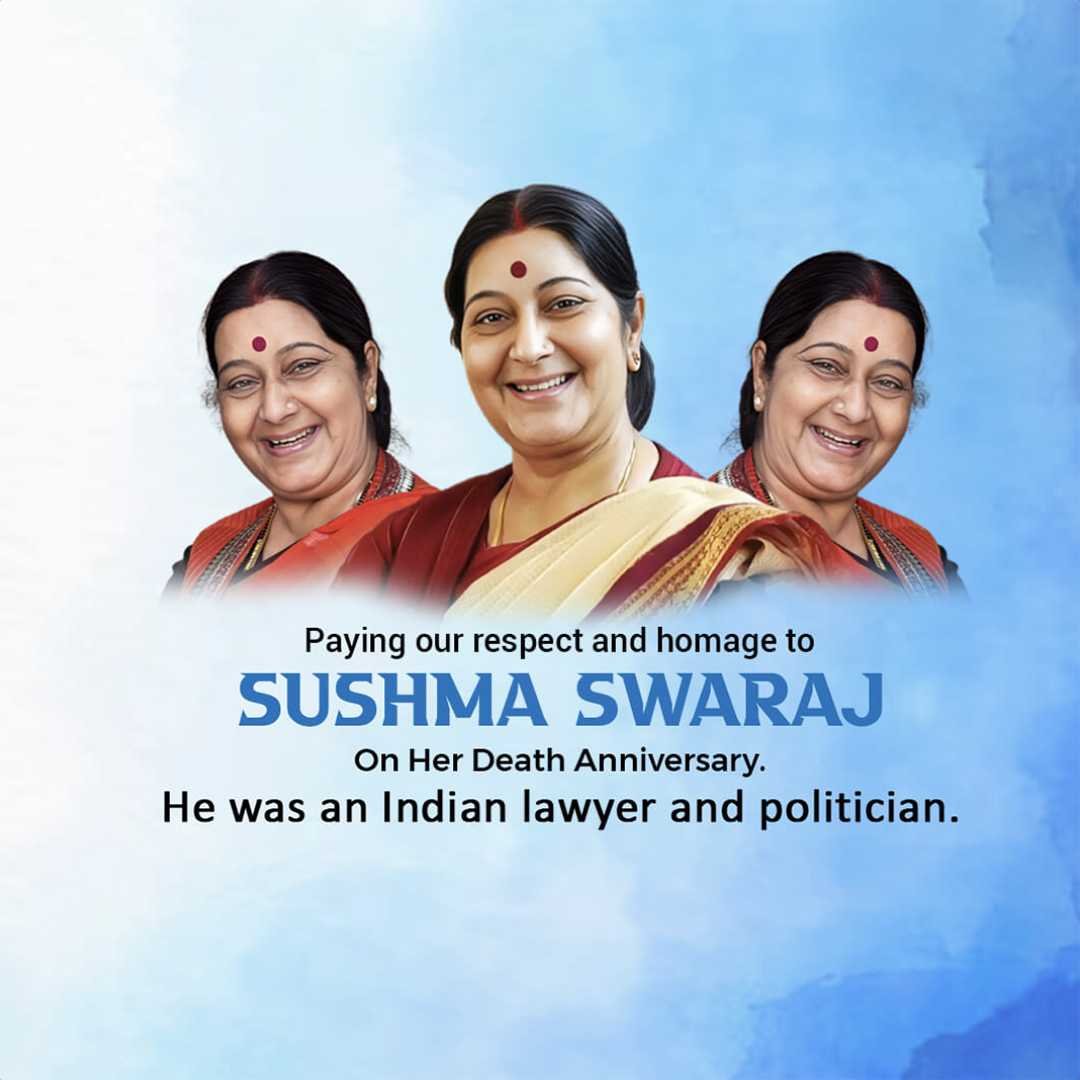Sushma Swaraj Punyatithi poster 81