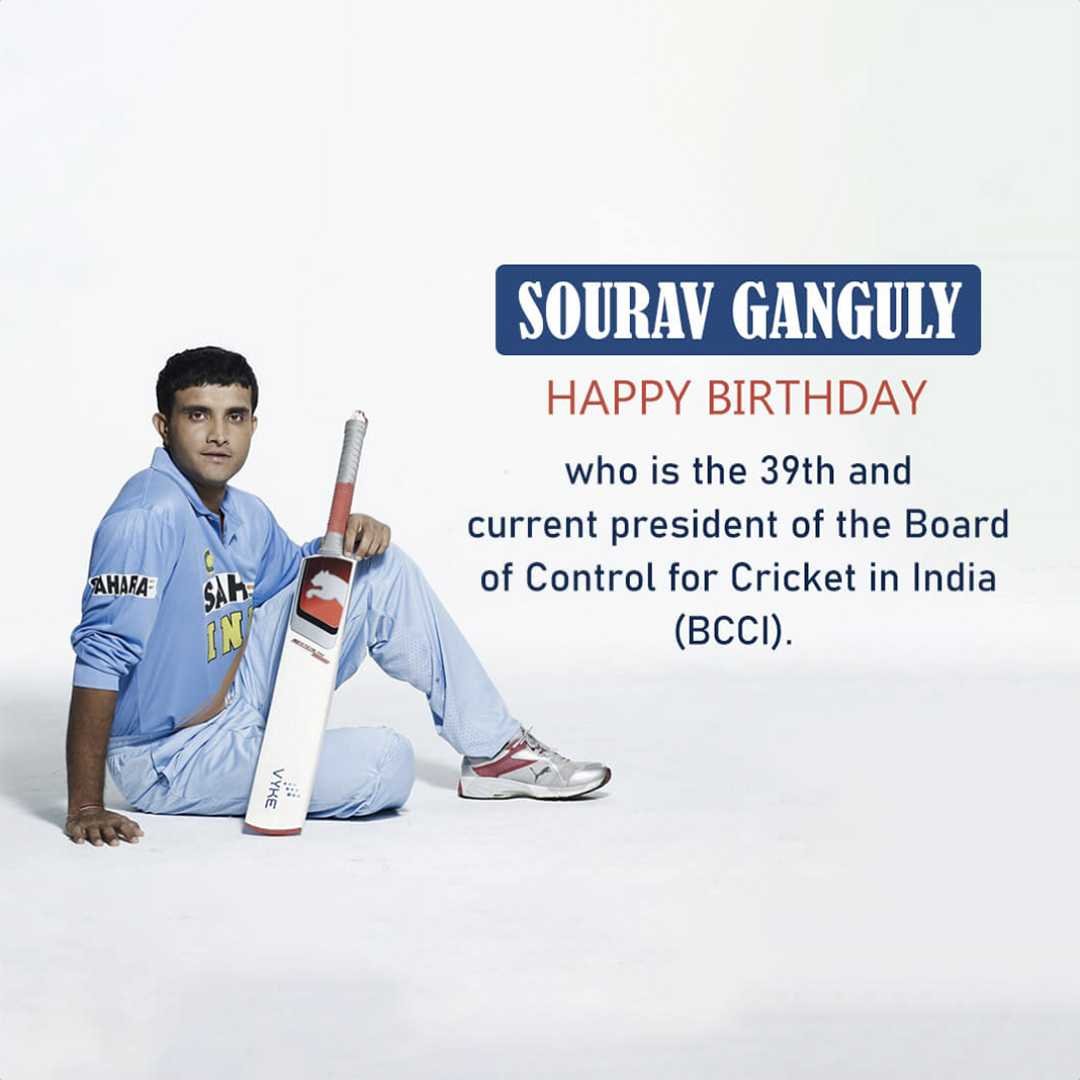 Sourav Ganguly Birthday पोस्टर 54