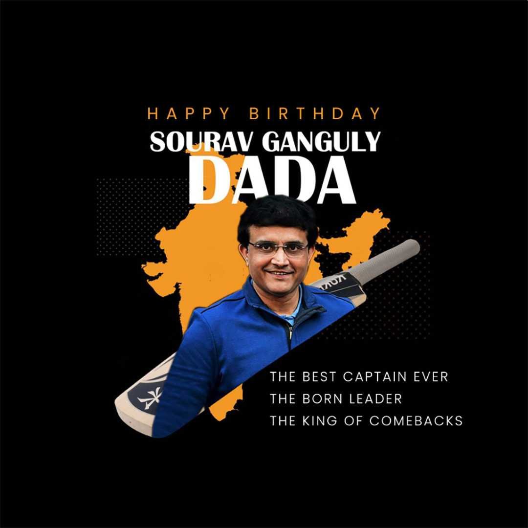 Sourav Ganguly Birthday poster 30