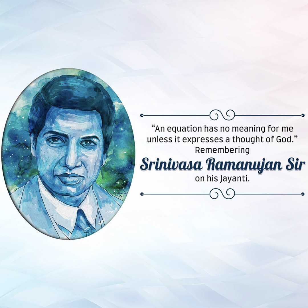 Srinivasa Ramanujan Jayanti पोस्टर 23